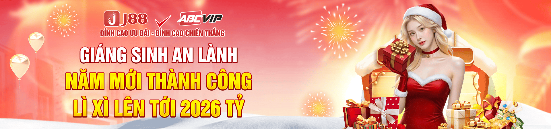 j88 banner giáng sinh 2025 2026 lì xì lên tới 2026 tỷ